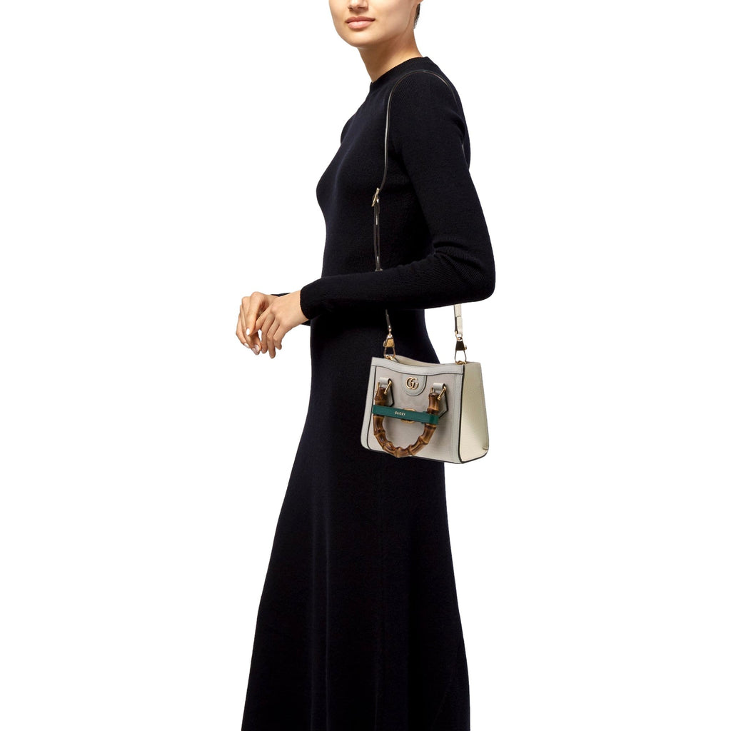 Gucci Diana Mini Bamboo Top Handle: Luxe Iconic Handbag in Cream -   Shop Bags LLC 