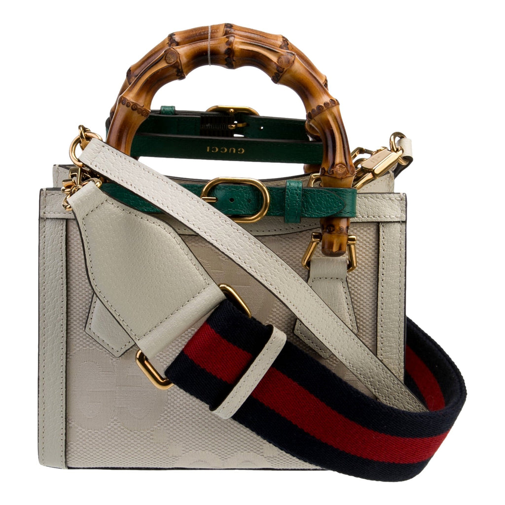 Gucci Diana Mini Bamboo Top Handle: Luxe Iconic Handbag in Cream -   Shop Bags LLC 