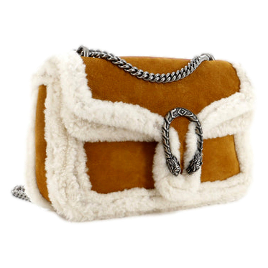 Gucci Dionysus Bag: Luxurious Suede & Shearling Elegance -   Shop Bags LLC