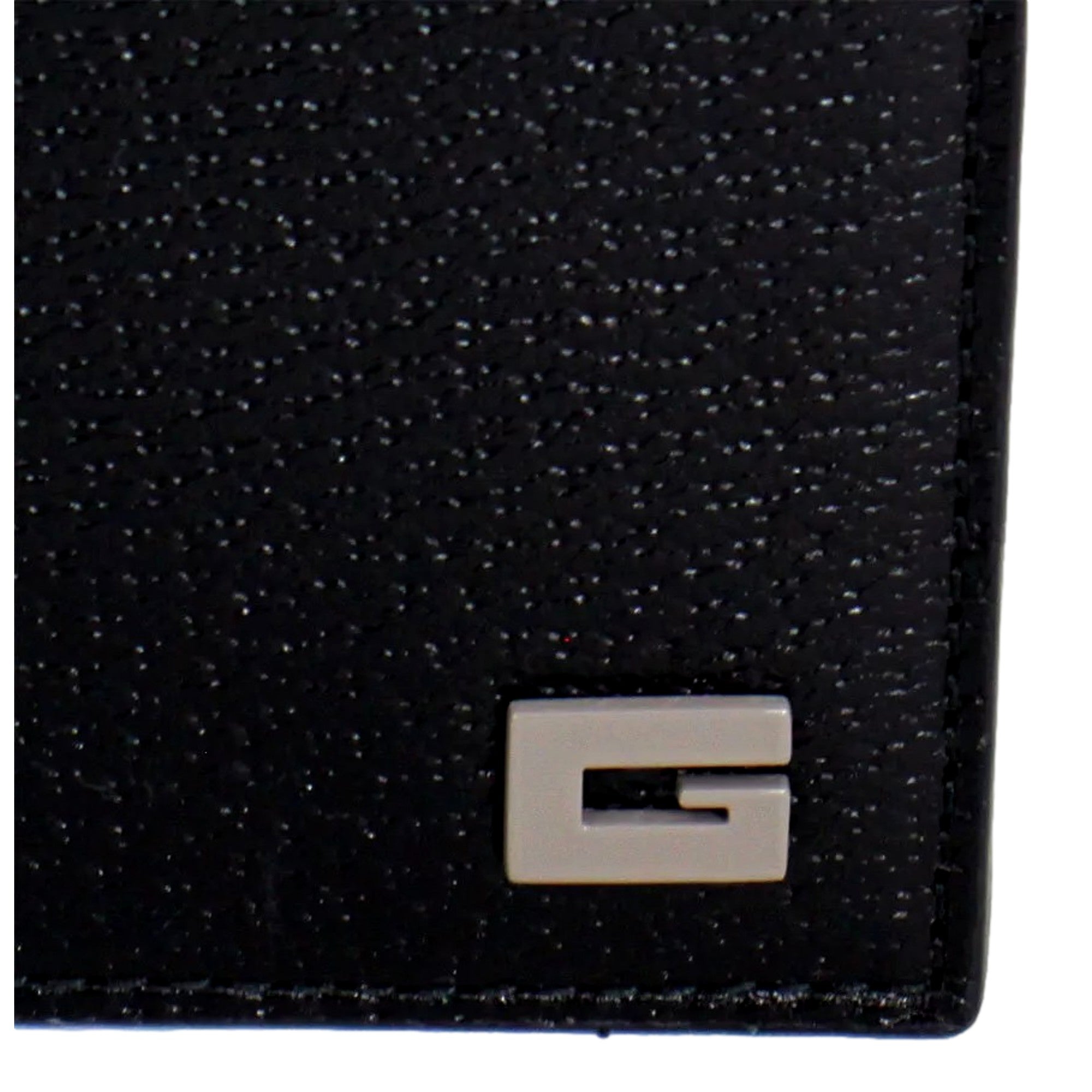 Gucci G Leather Bifold Wallet - Black & Grey Elegance -   Shop Bags LLC