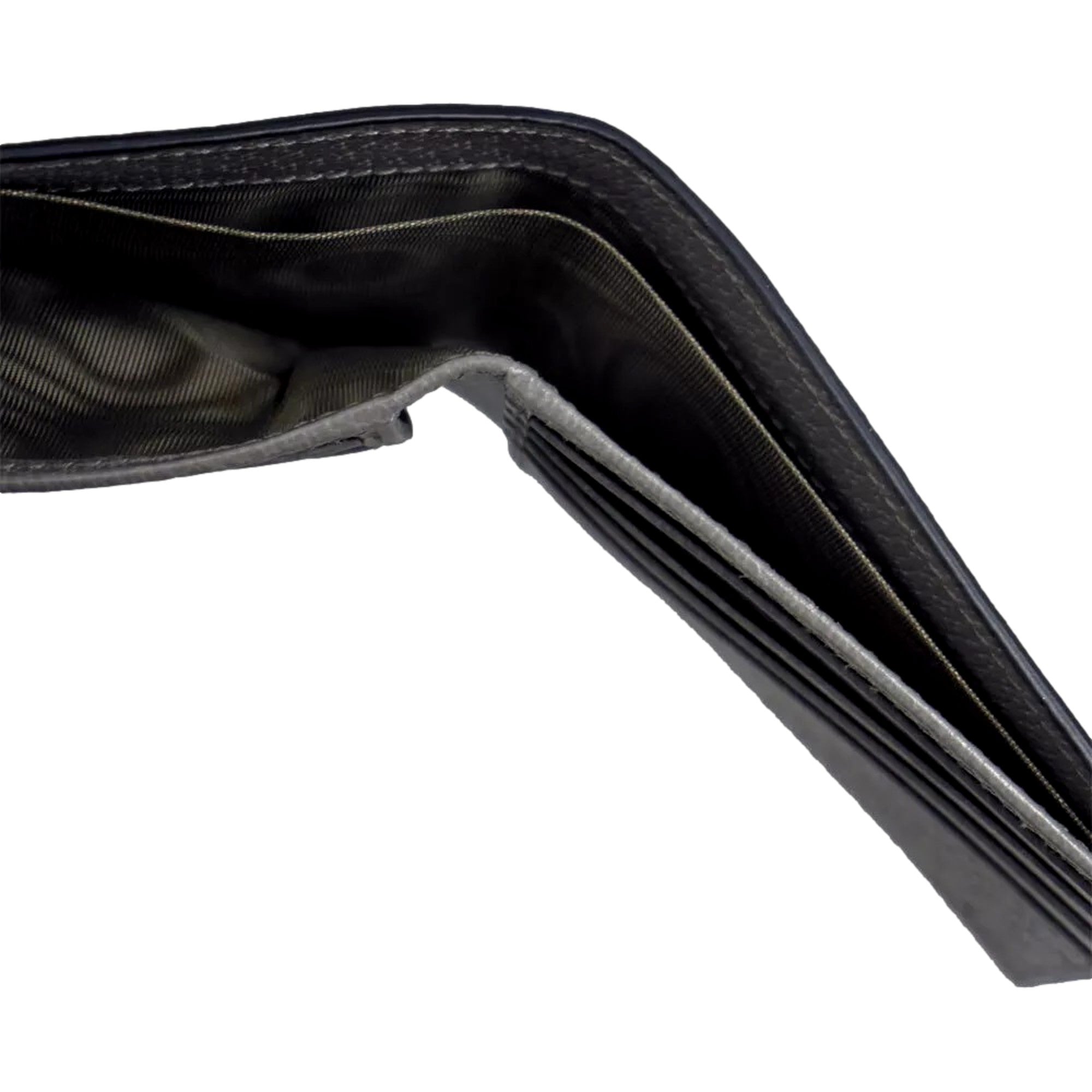 Gucci G Leather Bifold Wallet - Black & Grey Elegance -   Shop Bags LLC