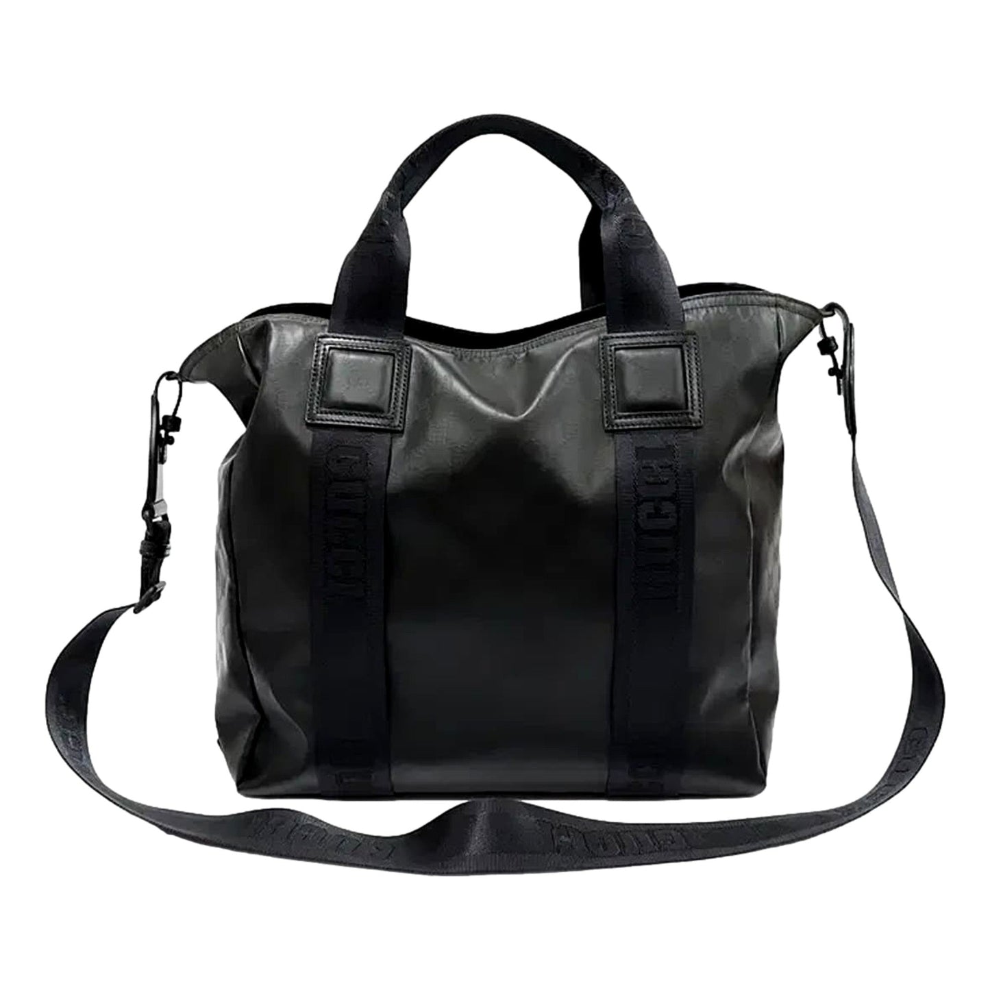 Gucci GG Crystal Black Canvas Travel Tote Bag -   Shop Bags LLC