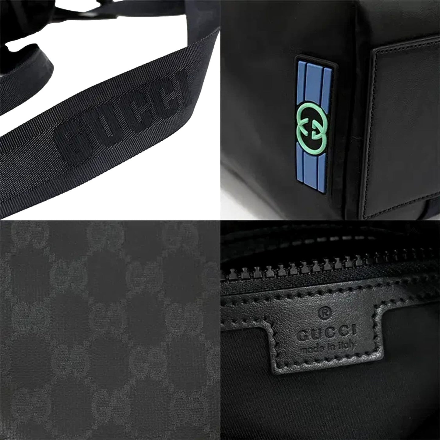 Gucci GG Crystal Black Canvas Travel Tote Bag -   Shop Bags LLC