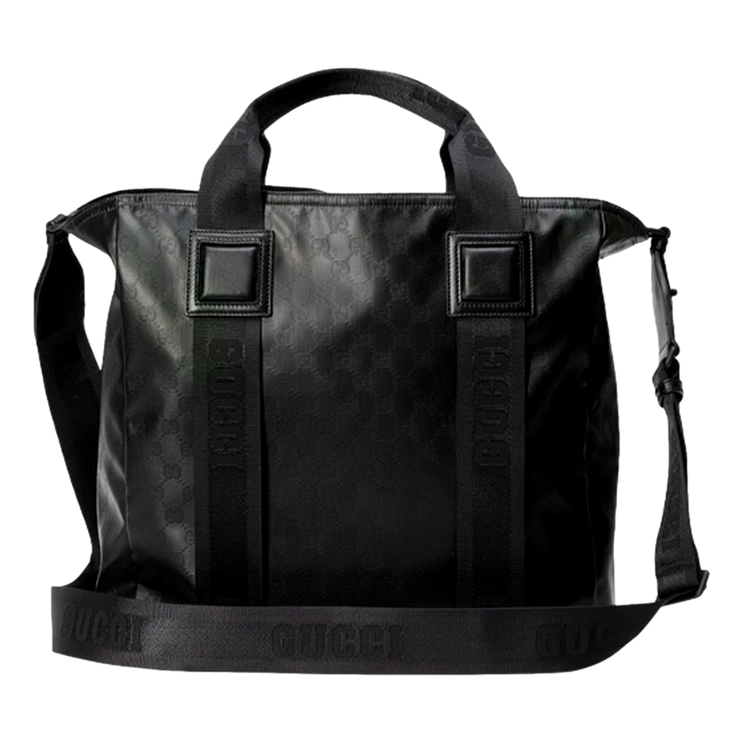Gucci GG Crystal Black Canvas Travel Tote Bag -   Shop Bags LLC