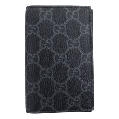 Gucci GG Emblem Black Leather and Canvas Vertical Bifold Wallet -   Shop Bags LLC 