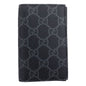 Gucci GG Emblem Black Leather and Canvas Vertical Bifold Wallet -   Shop Bags LLC 