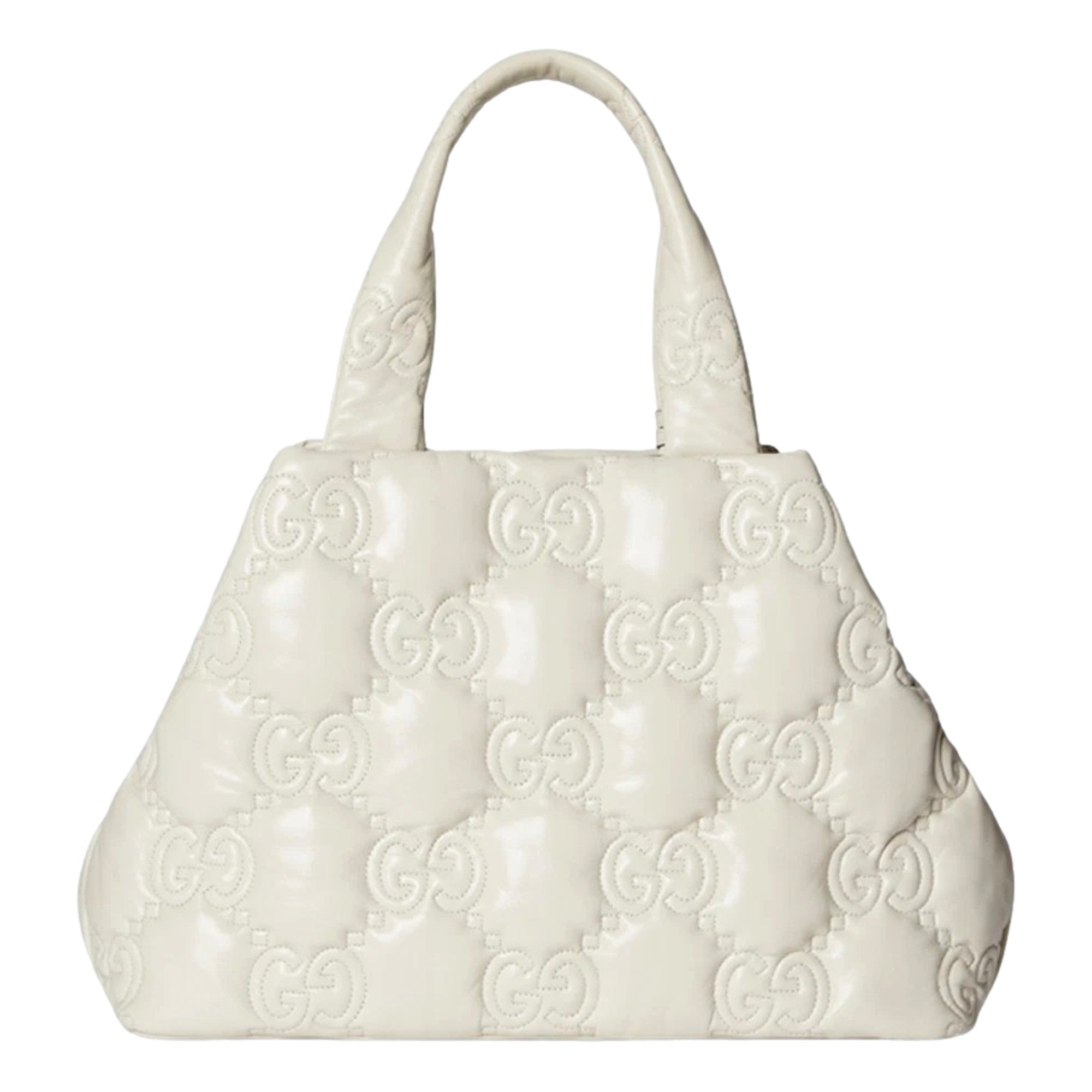 Gucci GG Guccissima Matelassé Leather Cream White Tote Bag Tote bag -   Shop Bags LLC