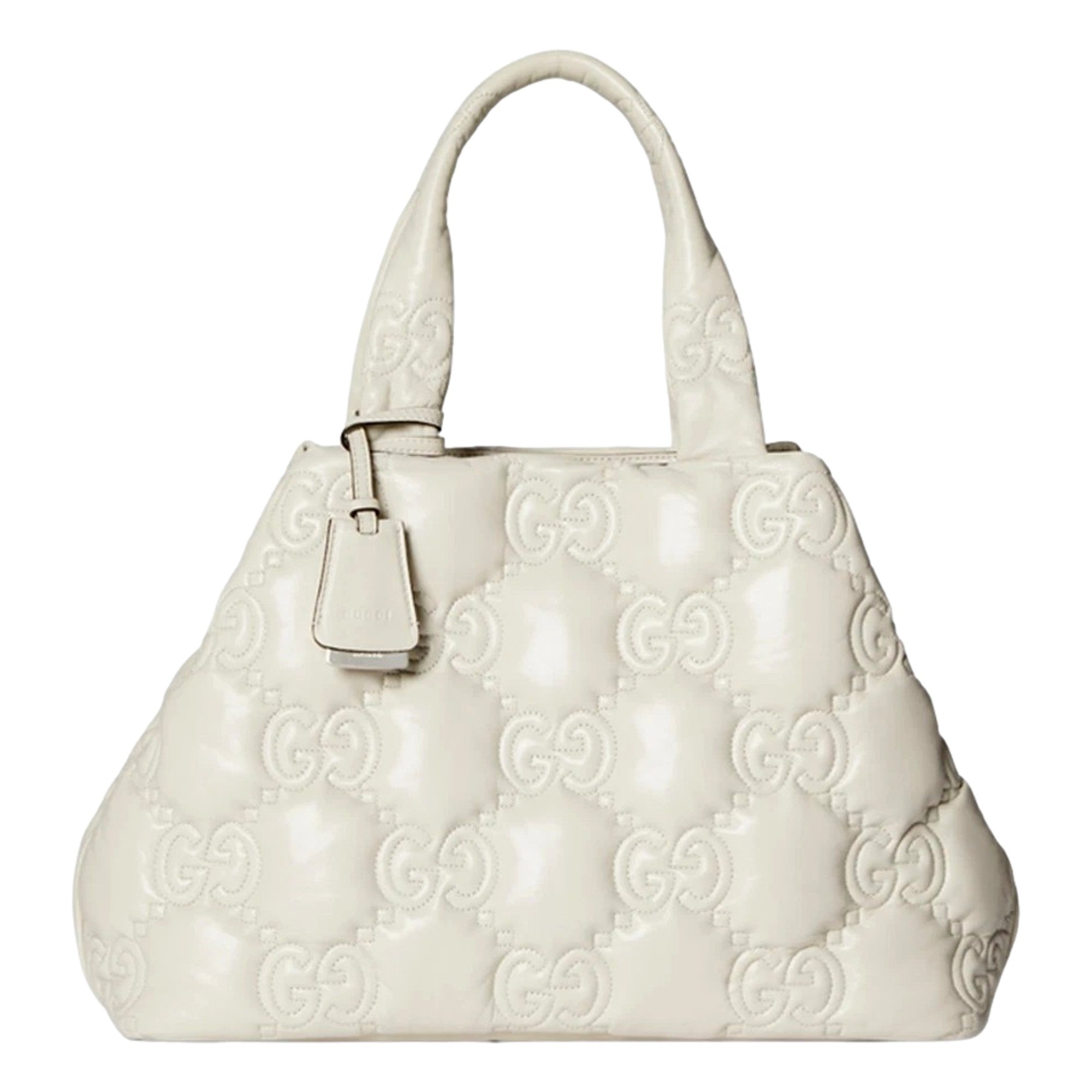 Gucci GG Guccissima Matelassé Leather Cream White Tote Bag Tote bag -   Shop Bags LLC