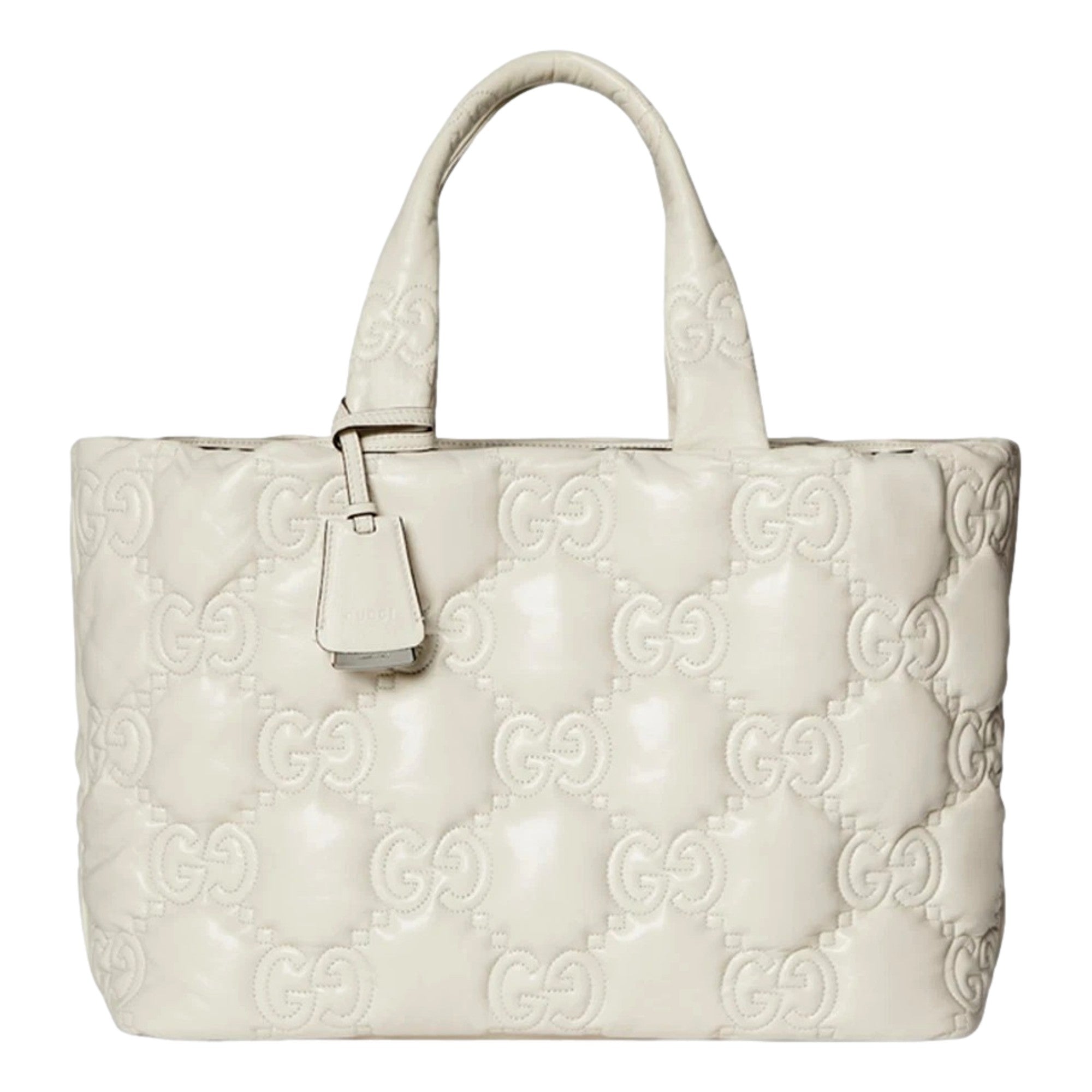 Gucci GG Guccissima Matelassé Leather Cream White Tote Bag Tote bag -   Shop Bags LLC