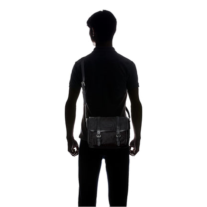 Gucci GG Logo Black Nylon Small Messenger Bag - Elegant & Practical -  
