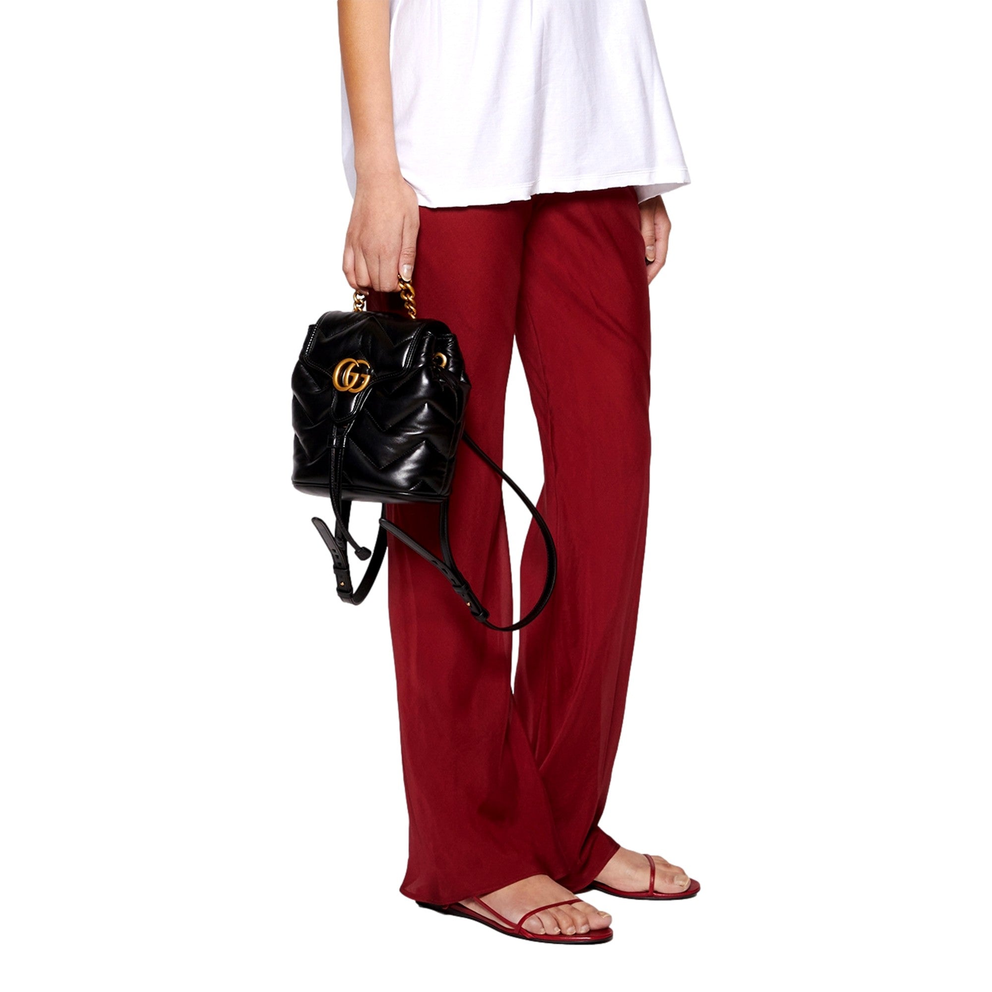 Gucci GG Marmont Backpack: Luxurious Black Quilted Leather Style -   Shop Bags LLC 