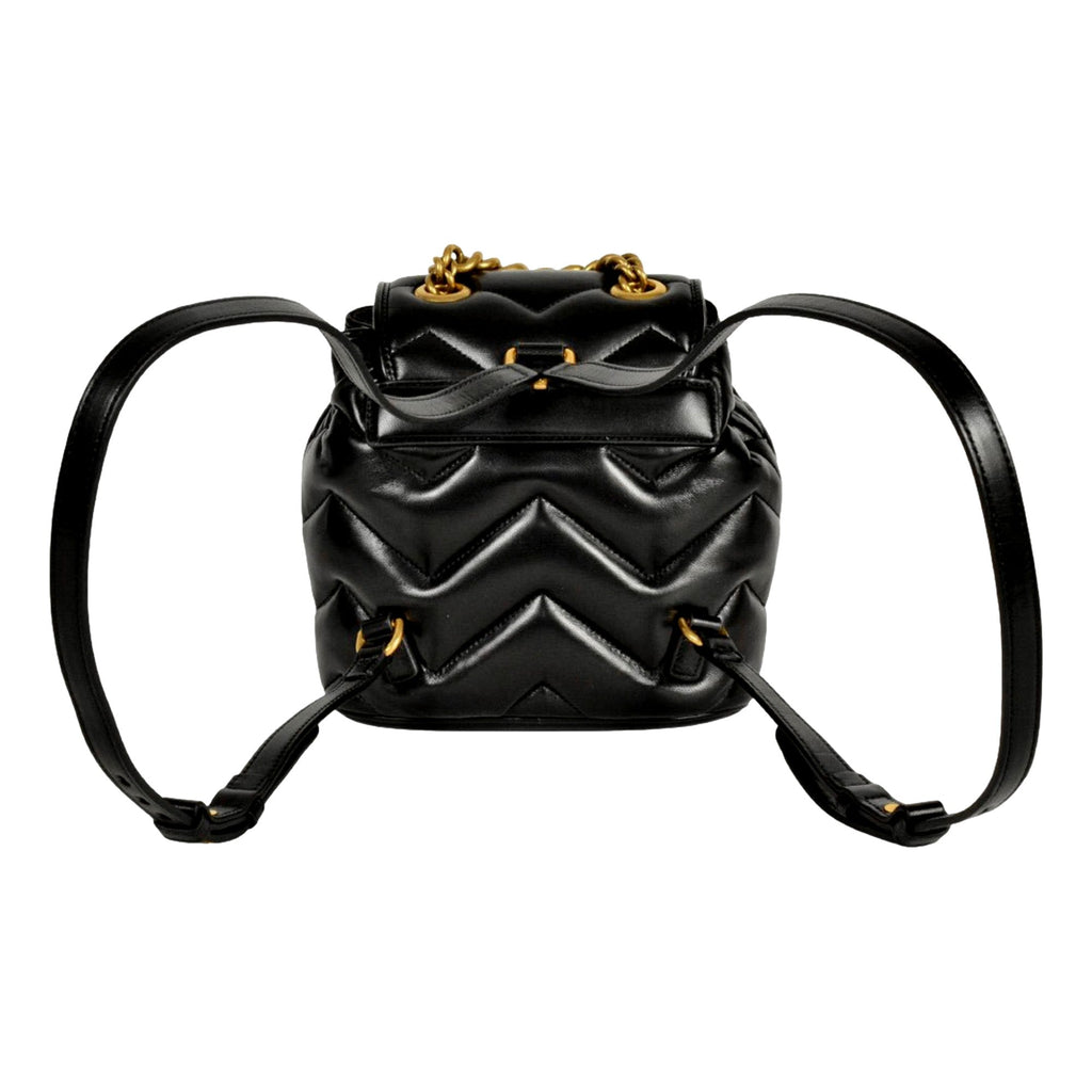 Gucci GG Marmont Backpack: Luxurious Black Quilted Leather Style -   Shop Bags LLC 