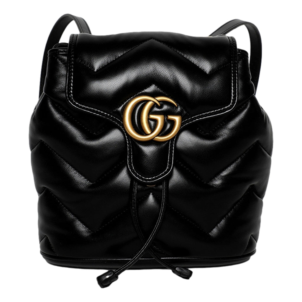 Gucci GG Marmont Backpack: Luxurious Black Quilted Leather Style -   Shop Bags LLC 