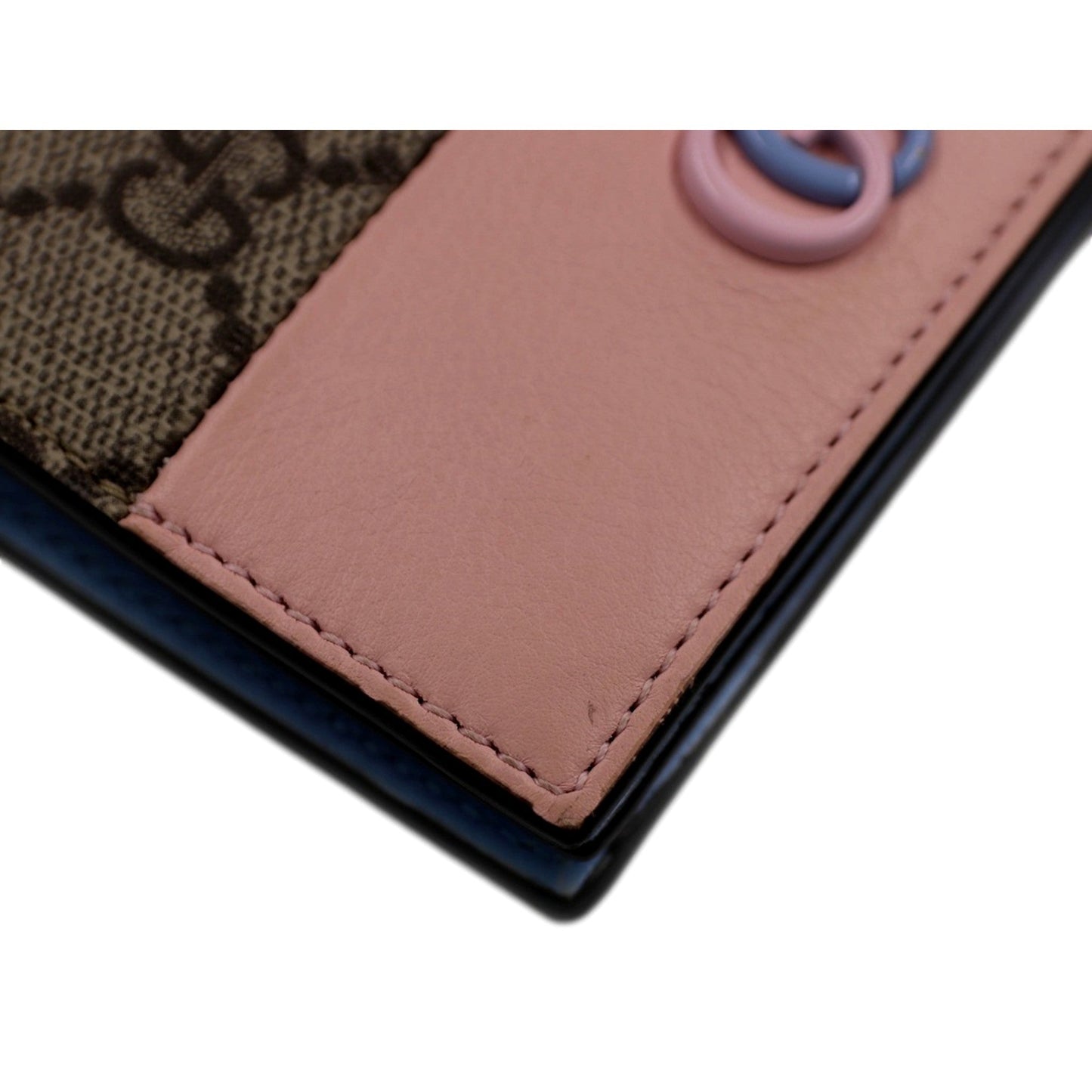 Gucci GG Marmont Canvas Wallet: Elegant Pink & Blue Card Case -   Shop Bags LLC