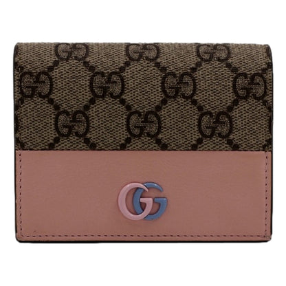 Gucci GG Marmont Canvas Wallet: Elegant Pink & Blue Card Case -   Shop Bags LLC