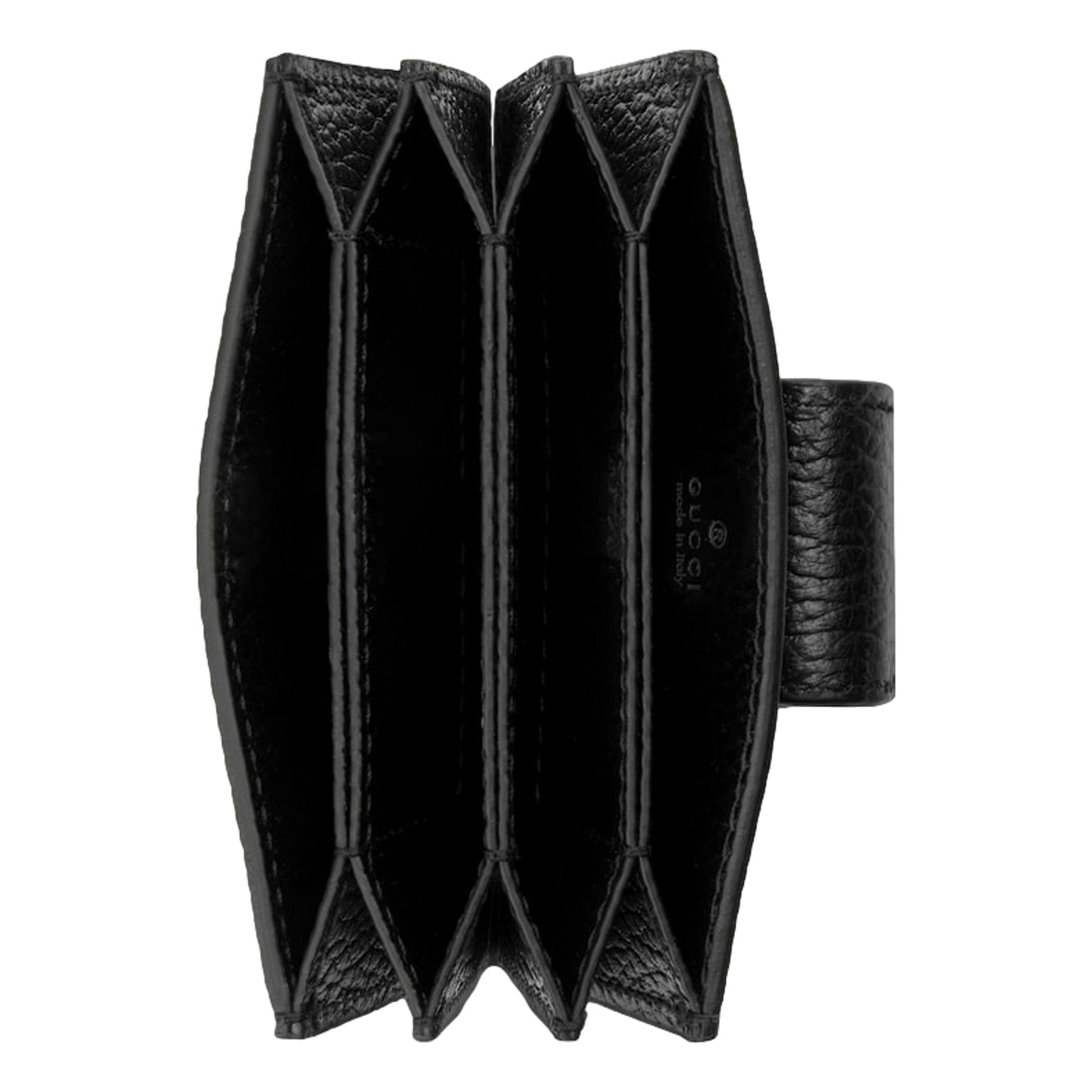 Gucci GG Marmont Leather Card Case Wallet with Gold Double G Snap Closure -   Shop Bags LLC 