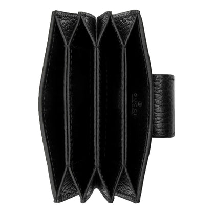 Gucci GG Marmont Leather Card Case Wallet with Gold Double G Snap Closure -   Shop Bags LLC 