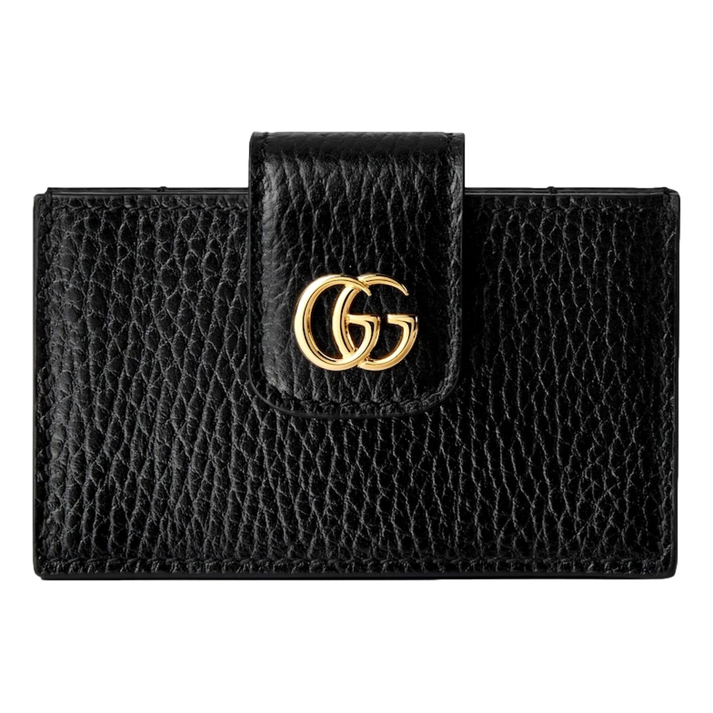 Gucci GG Marmont Leather Card Case Wallet with Gold Double G Snap Closure -   Shop Bags LLC 