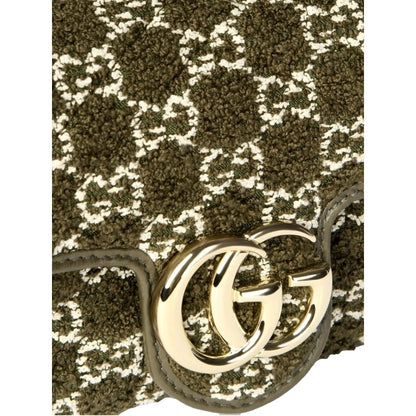 Gucci GG Marmont Olive Green Boucle Bag - Luxury Crossbody Style -   Shop Bags LLC 
