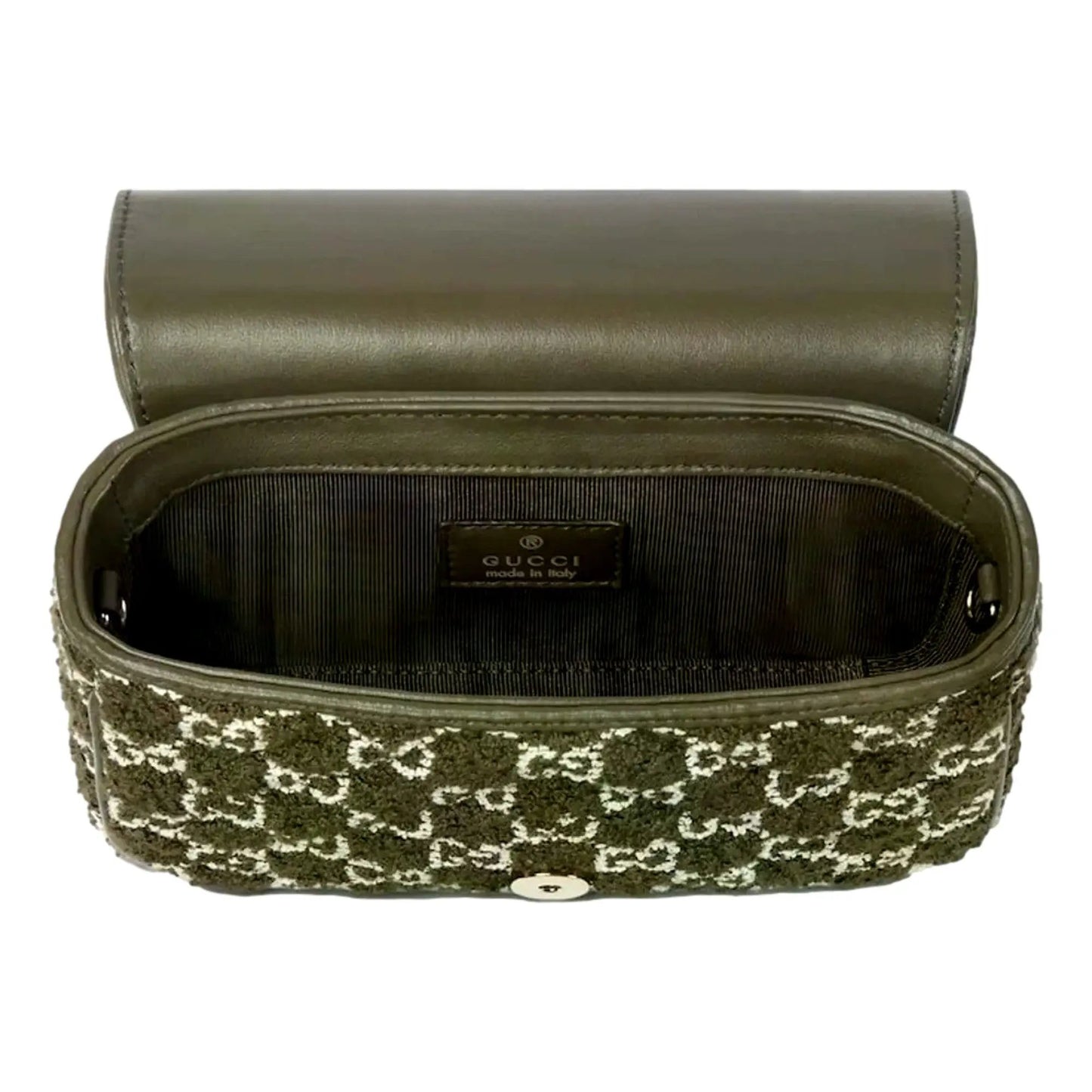 Gucci GG Marmont Olive Green Boucle Bag - Luxury Crossbody Style -   Shop Bags LLC 