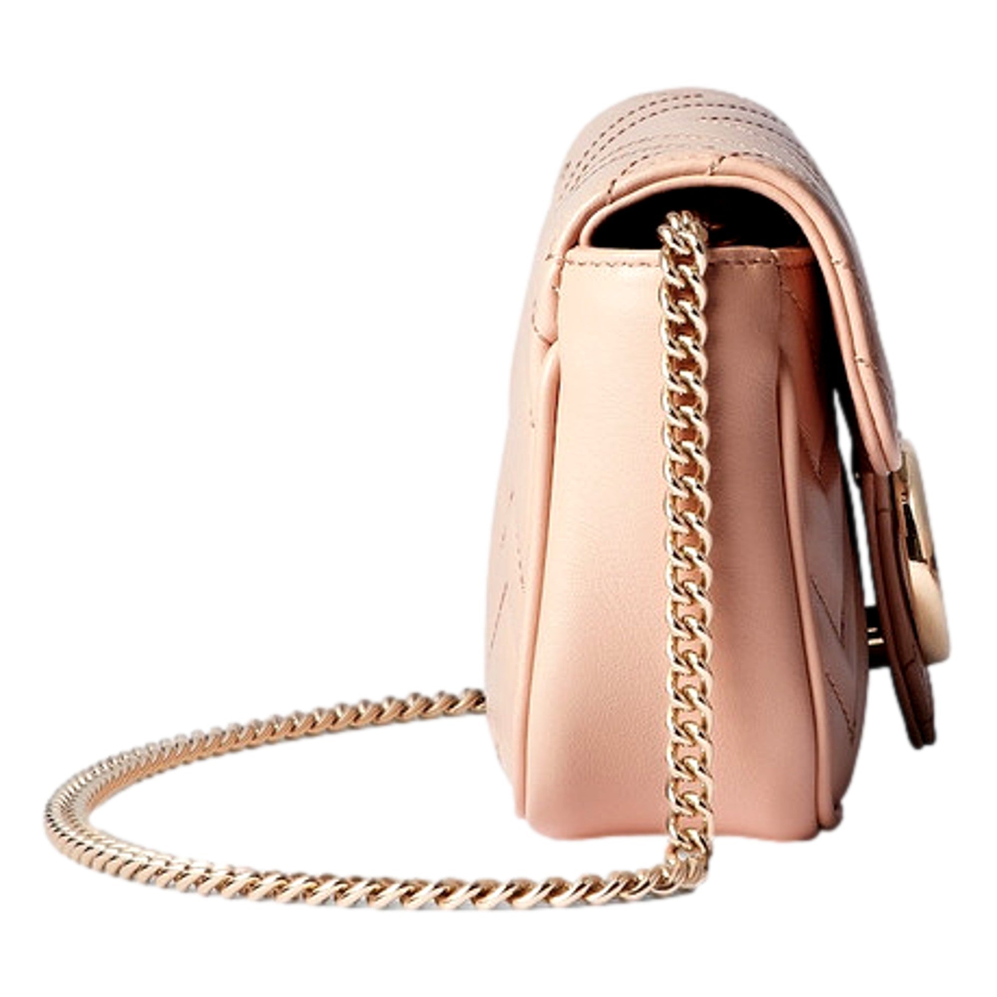 Gucci GG Marmont Super Mini Matelasse Crossbody Bag Light Beige Pink -   Shop Bags LLC