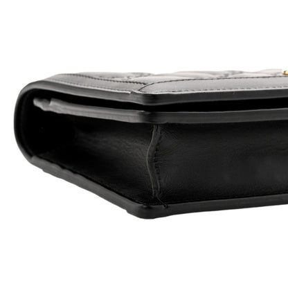 Gucci GG Matelasse Chain Wallet - Luxury Black Shoulder Bag -   Shop Bags LLC 