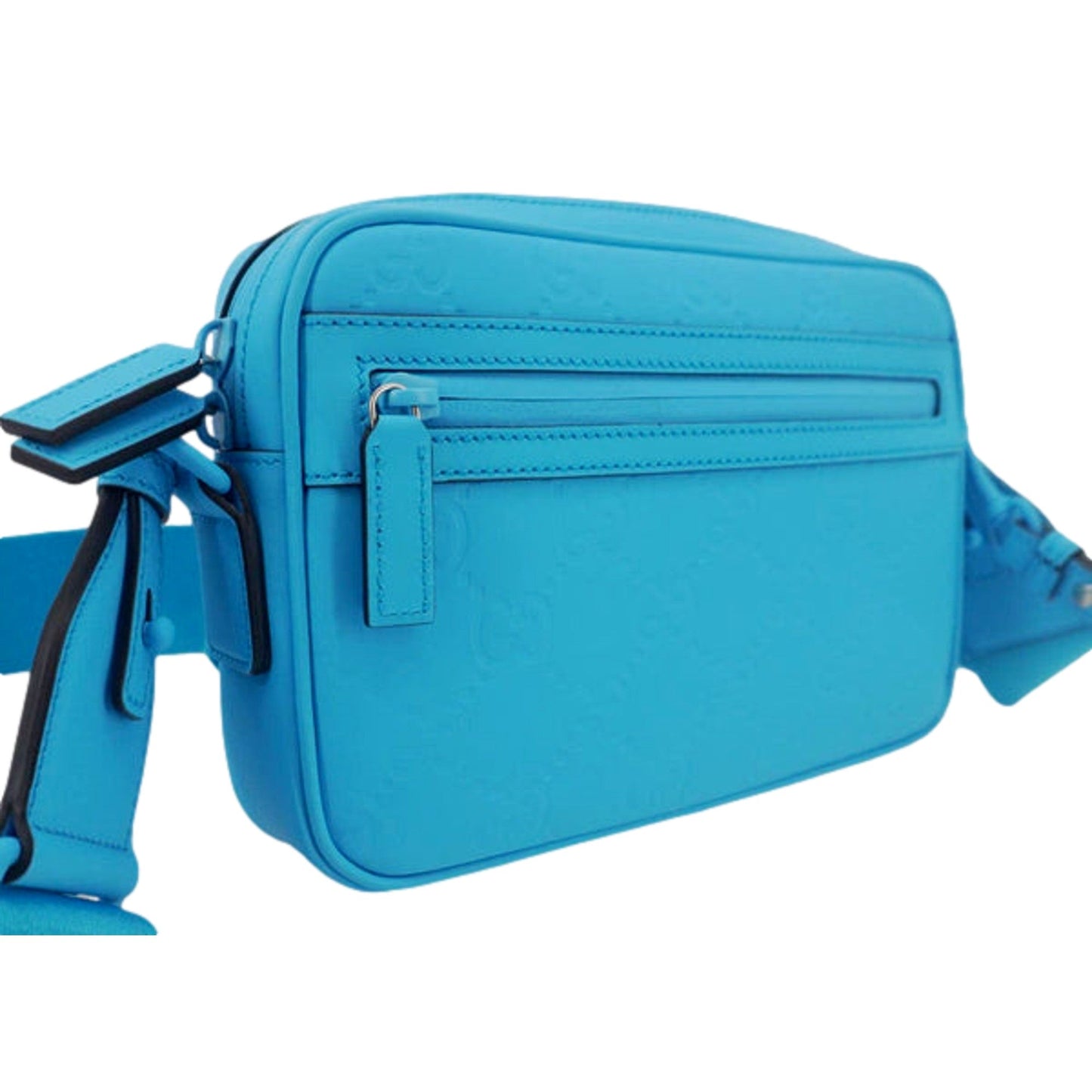 Gucci GG Rubber Effect Crossbody Bag in Blue -   Shop Bags LLC 
