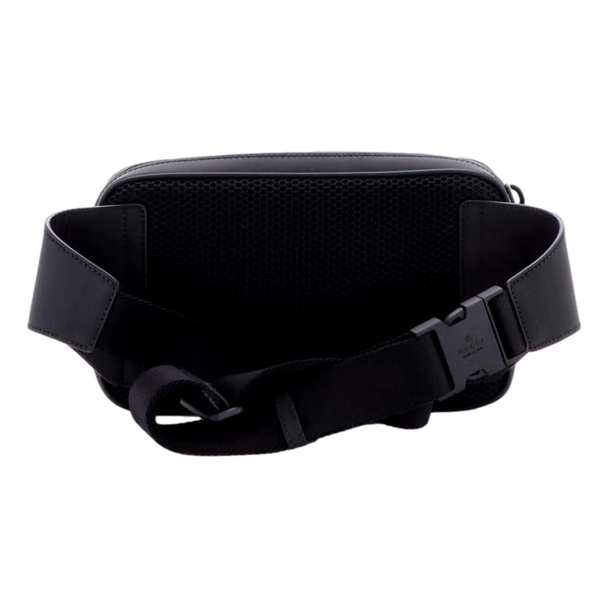 Gucci GG Rubber Effect Small Belt Bag Body Bag Waist Pouch Black -   Shop Bags LLC 