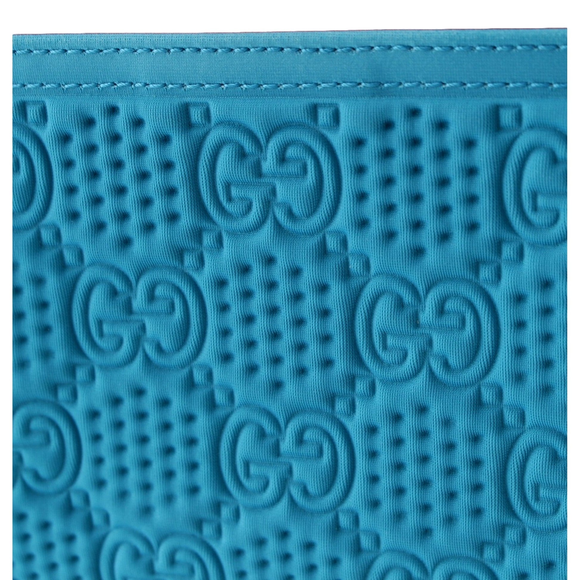 Gucci GG Scuba Neon Blue Small Clutch Pouch Bag -   Shop Bags LLC 