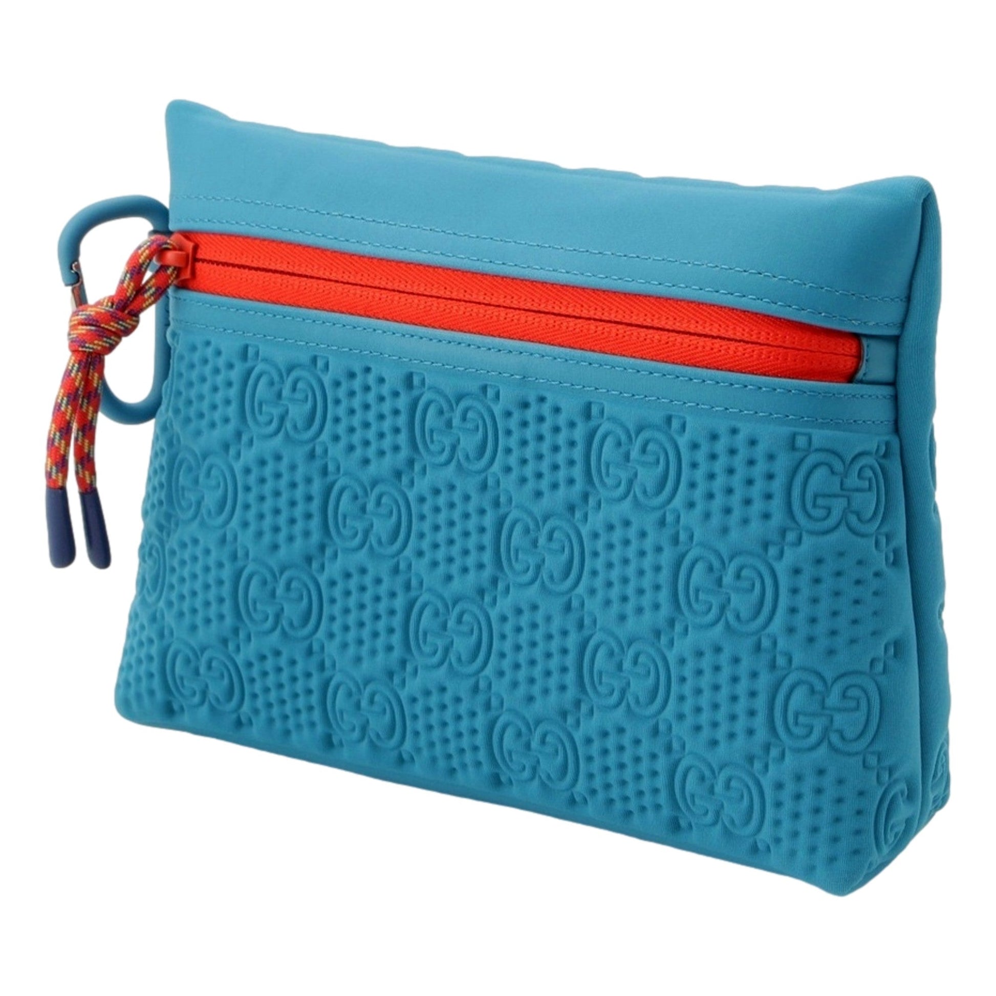 Gucci GG Scuba Neon Blue Small Clutch Pouch Bag -   Shop Bags LLC 