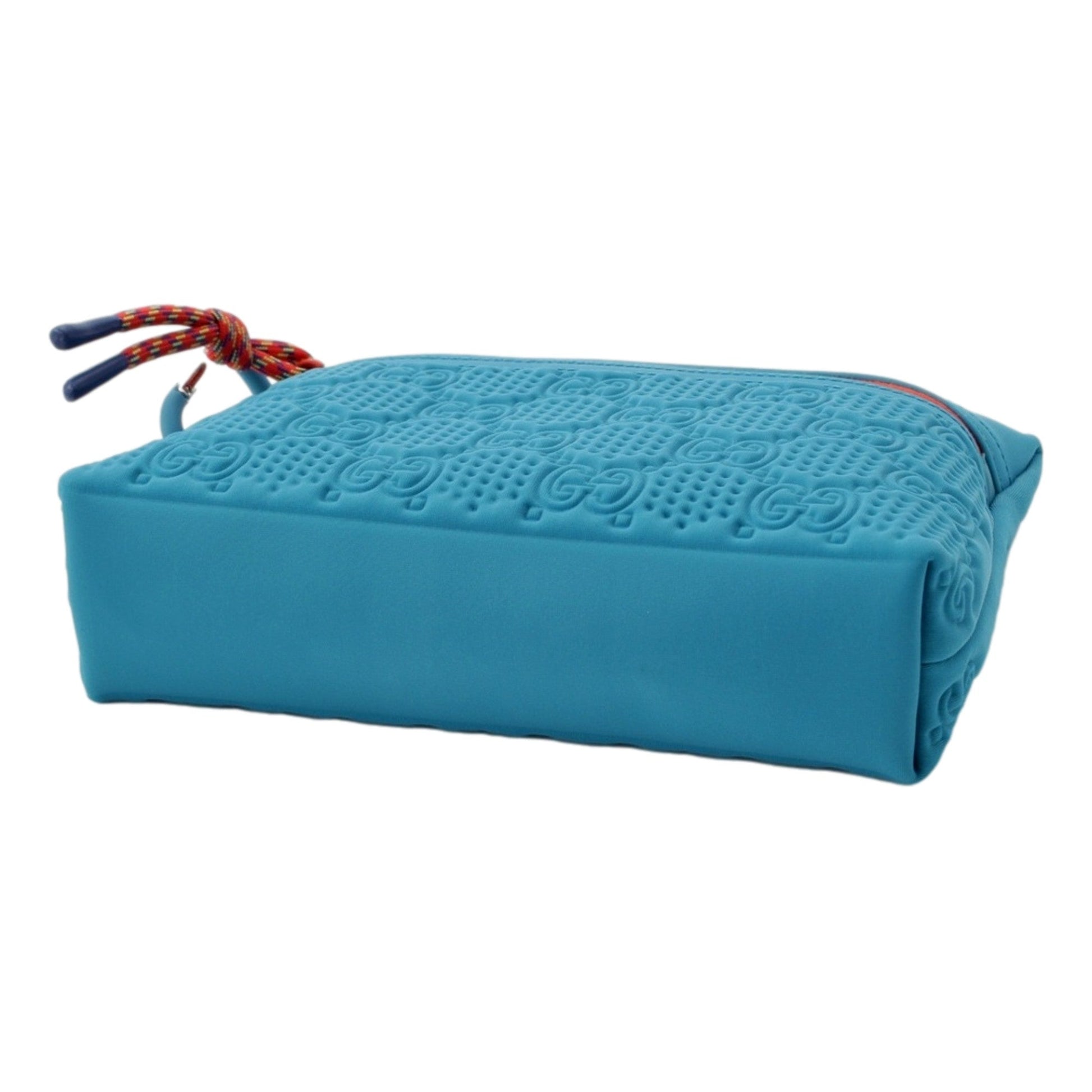 Gucci GG Scuba Neon Blue Small Clutch Pouch Bag -   Shop Bags LLC 