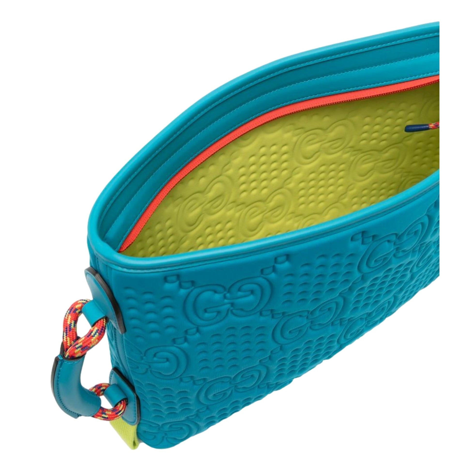 Gucci GG Scuba Pouch Small Clutch Bag Blue -   Shop Bags LLC 