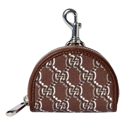 Gucci GG Shadow: Luxury Earphone Case Charm in Brown Canvas