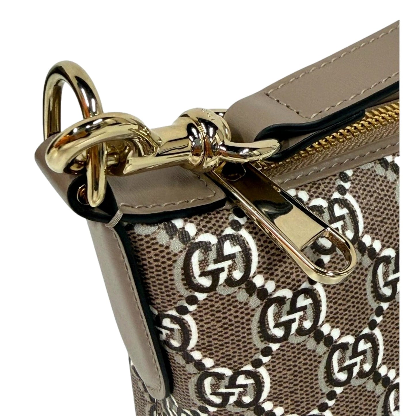 Gucci GG Shadow Monogram Canvas Beige Black Shoulder Bag -   Shop Bags LLC