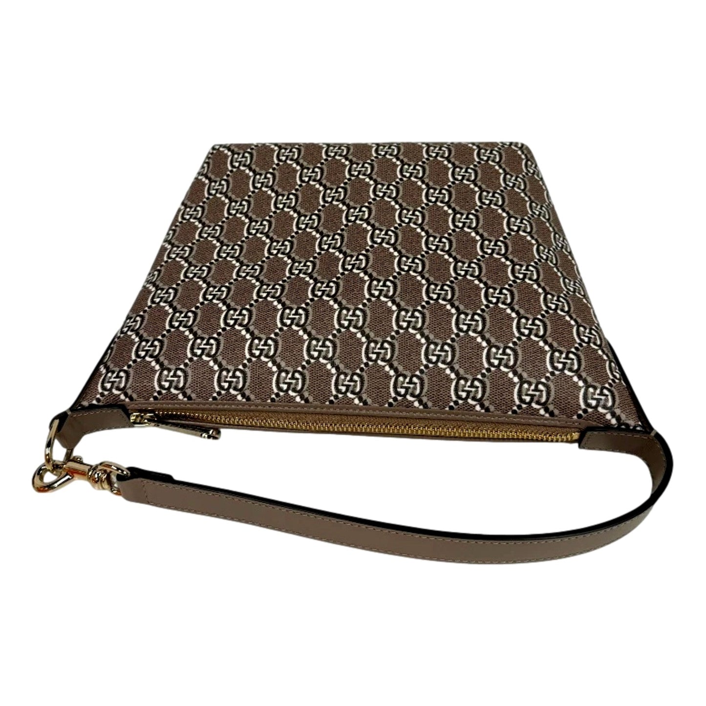 Gucci GG Shadow Monogram Canvas Beige Black Shoulder Bag -   Shop Bags LLC