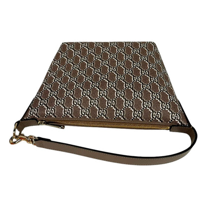 Gucci GG Shadow Monogram Canvas Beige Black Shoulder Bag -   Shop Bags LLC