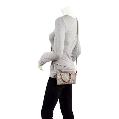 Gucci GG Shadow Monogram Canvas Leather Mini Bowler Bag Beige Black -   Shop Bags LLC