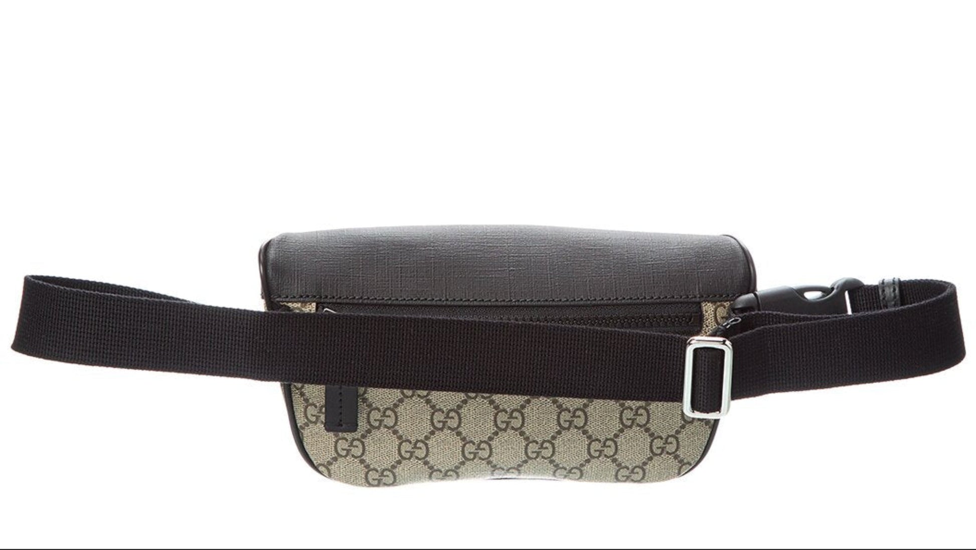 Gucci GG Supreme Canvas Belt Bag Beige Black Unisex Waist Bag -   Shop Bags LLC 