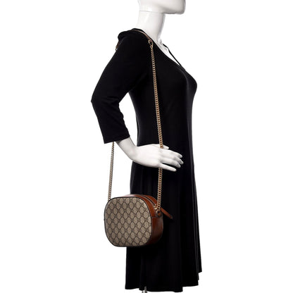 Gucci GG Supreme Canvas Brown Crossbody Bag - Shop Now at Shop Bags -   Shop Bags LLC 