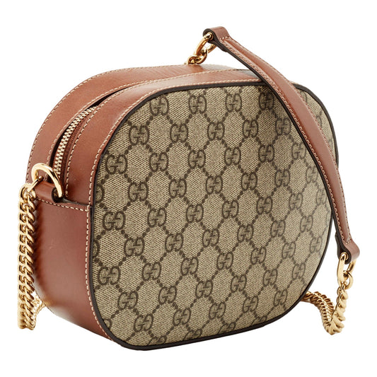 Gucci GG Supreme Canvas Brown Crossbody Bag - Shop Now at Shop Bags -   Shop Bags LLC 