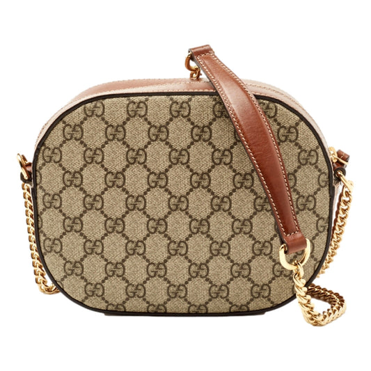 Gucci GG Supreme Canvas Brown Crossbody Bag - Shop Now at Shop Bags -   Shop Bags LLC 