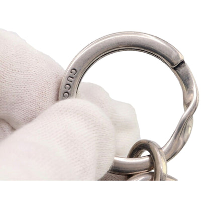Gucci GG Supreme Canvas Key Ring Charm Silver Hardware -   Shop Bags LLC 