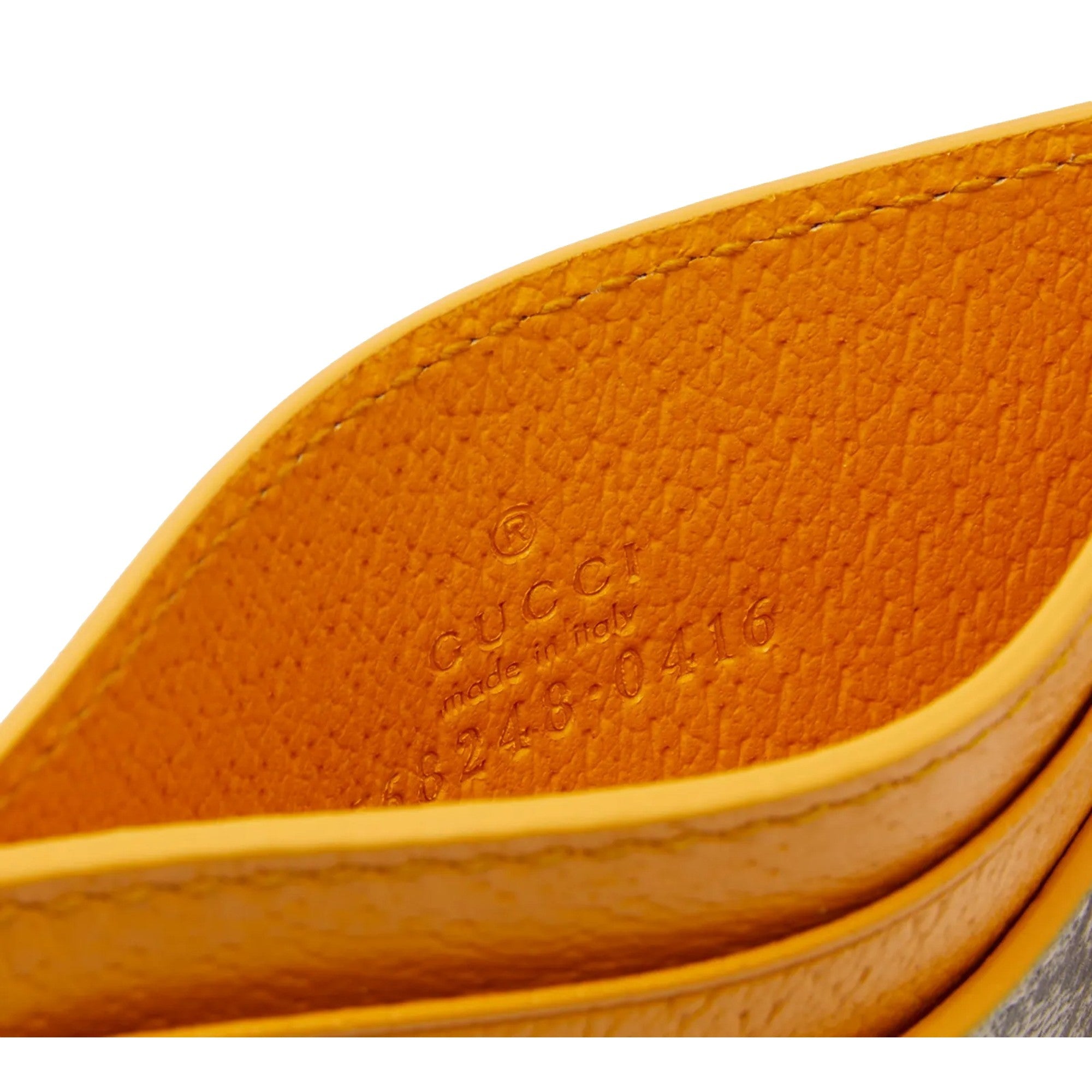 Gucci GG Supreme Card Holder Beige & Yellow -   Shop Bags LLC