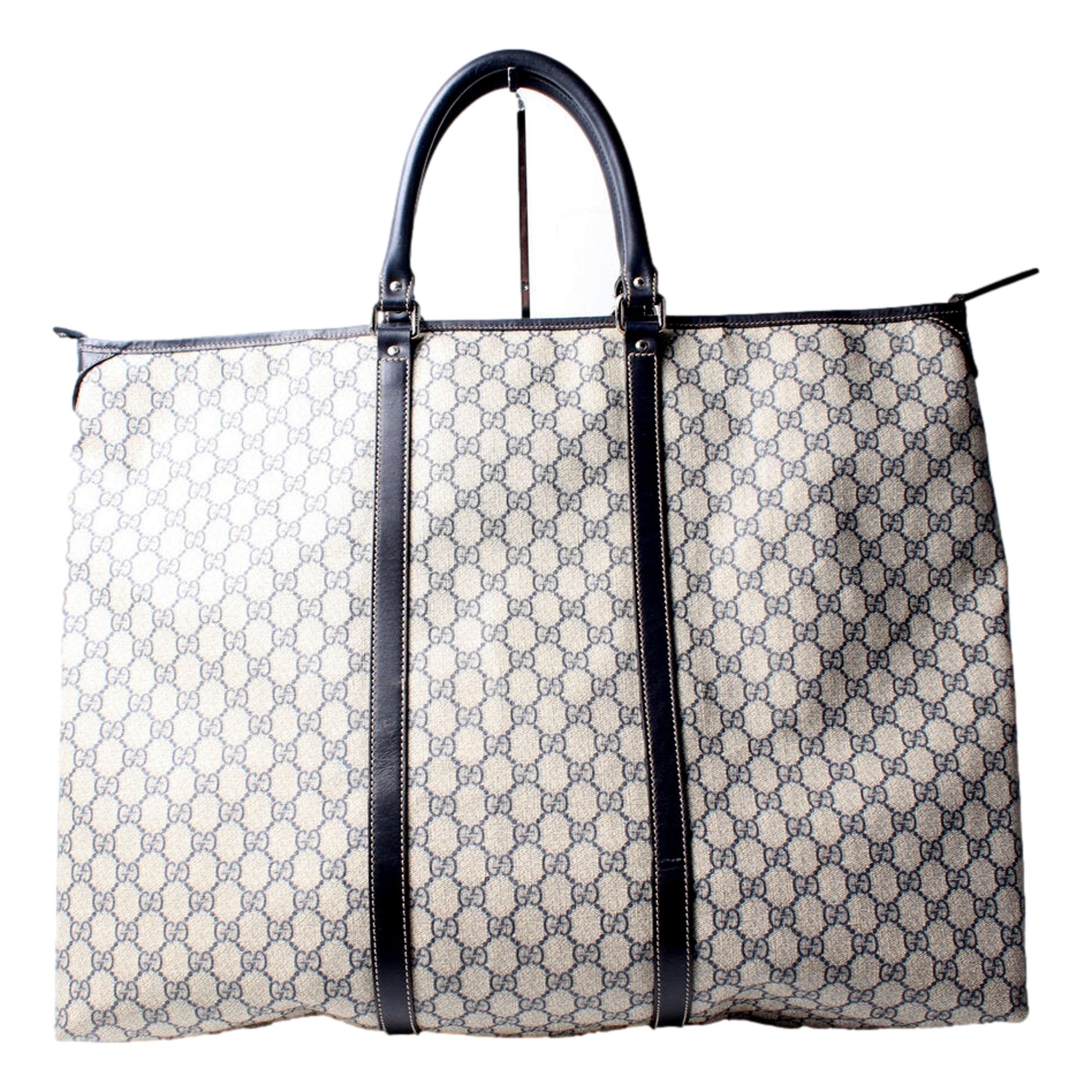 Gucci GG Supreme Coated Canvas Blue Extra Large Joy Tote Overnight Bag -   Shop Bags LLC