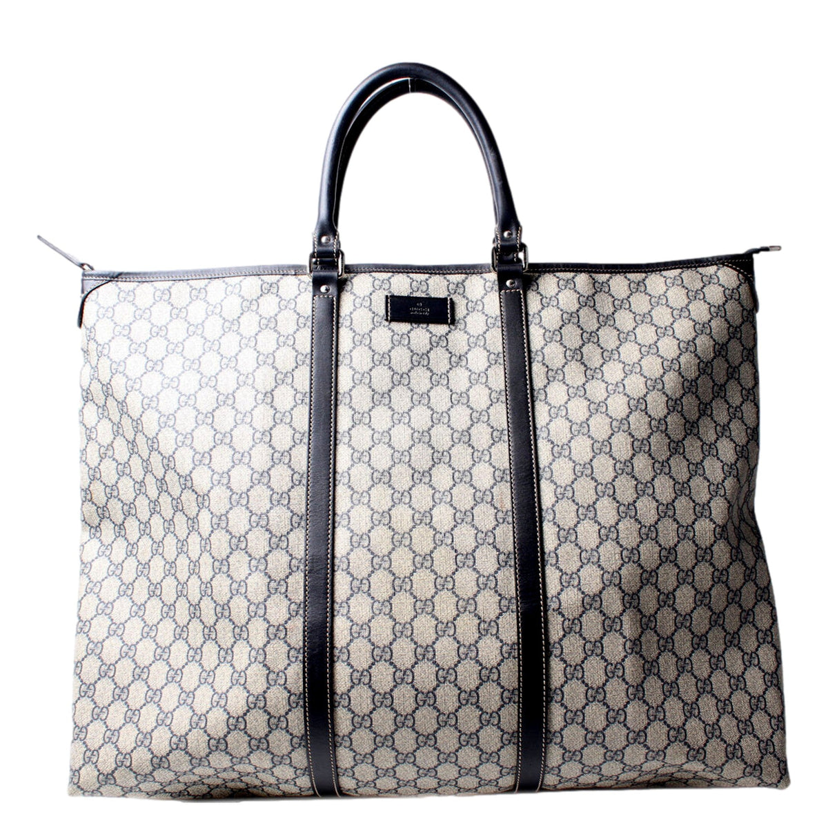 Gucci GG Supreme Coated Canvas Blue Extra Large Joy Tote Overnight Bag -   Shop Bags LLC