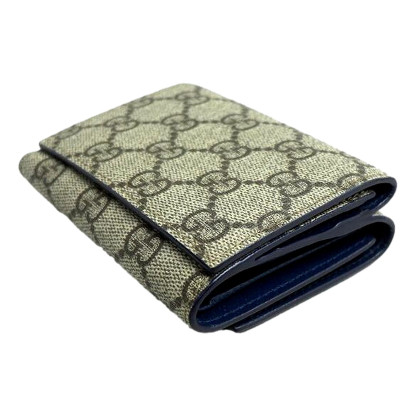 Gucci GG Supreme Coated Canvas Blue Wallet: Elegant & Functional -   Shop Bags LLC 