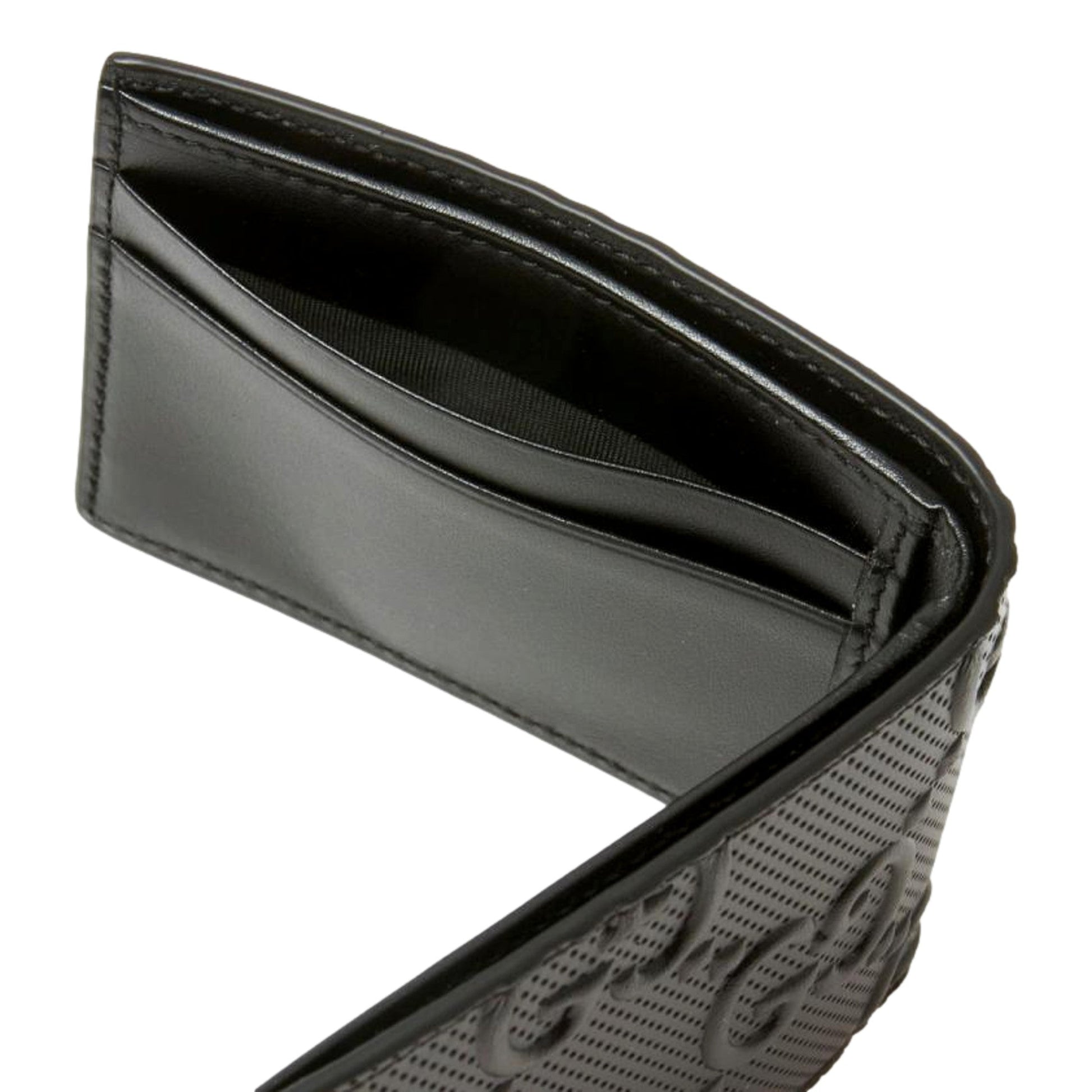 Gucci GG Tennis Embossed Bi-Fold Wallet - Luxury Calfskin Elegance -   Shop Bags LLC