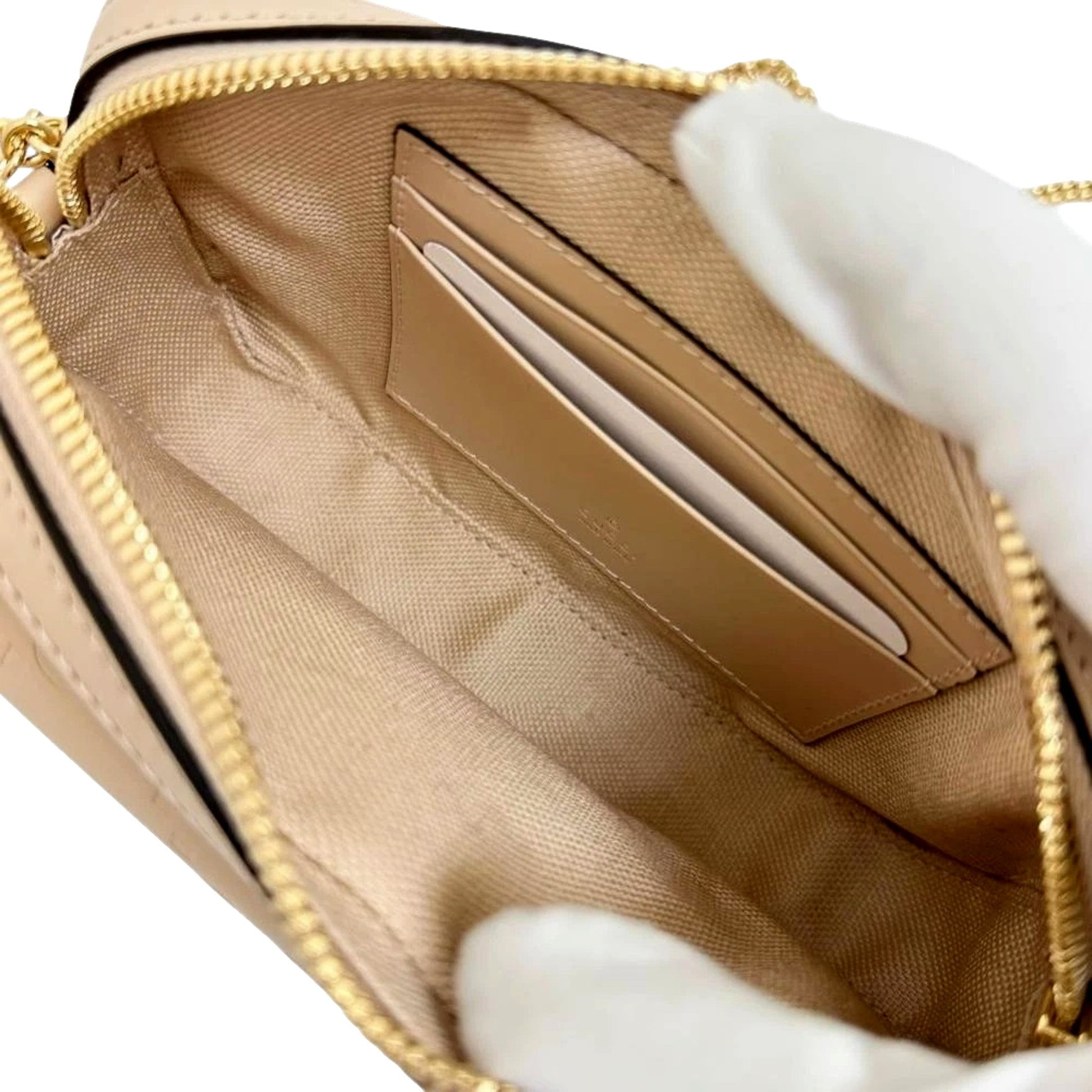 Gucci Gilbert Calfskin Mini Envelope Beige Crossbody Bag Crossbody -   Shop Bags LLC