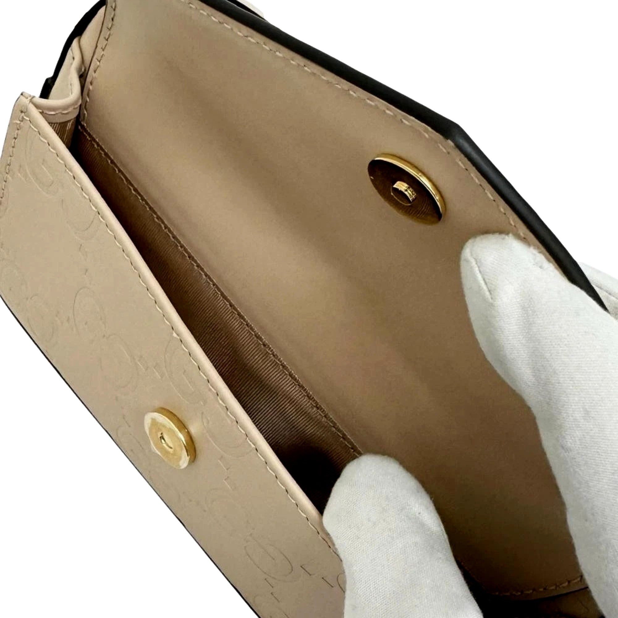 Gucci Gilbert Calfskin Mini Envelope Beige Crossbody Bag Crossbody -   Shop Bags LLC