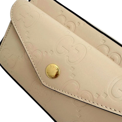 Gucci Gilbert Calfskin Mini Envelope Beige Crossbody Bag Crossbody -   Shop Bags LLC